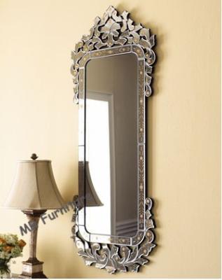 China 59 Inches Long Venetian Wall Mirror For Bedroom / Living Room Easy Clear for sale