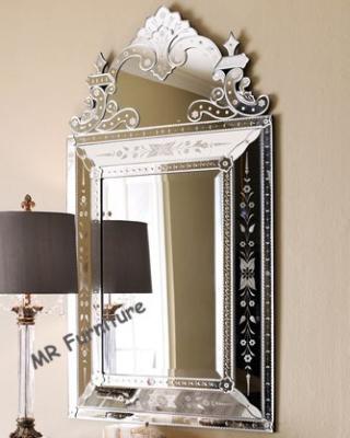 China Fashionable Venetian Wall Mirror Decor 70 * 115cm Size Silver Color for sale