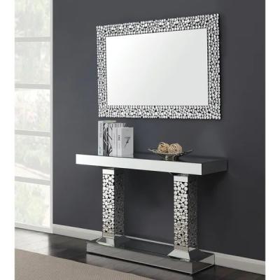 China Unique sparkly mirrored console table acrylic crystal decorative hallway table for living room for sale