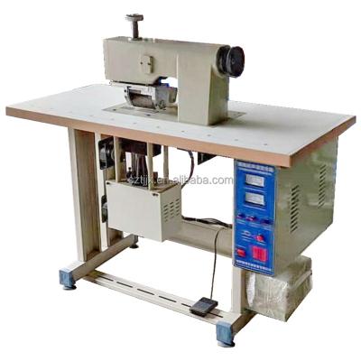 China Garment Shops Table Type Foot Cloth Slit Machine Ultrasonic Crimping and Connecting Machine Thermal Ultrasonic Cloth Welding Machine for sale