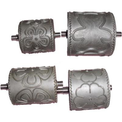 China Hot Selling Ultrasonic Embossing Roller Mechanical Pattern Mold Steel Lace Roller for sale