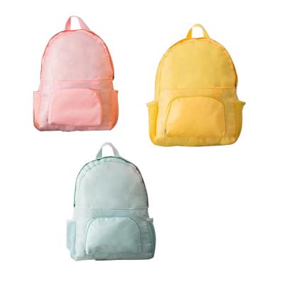 China 2019 Custom Nylon Backpack Women Backpack Doubles College Wind Leisure Travel Ladies Shoulder Bags School Bags For Teenager for sale