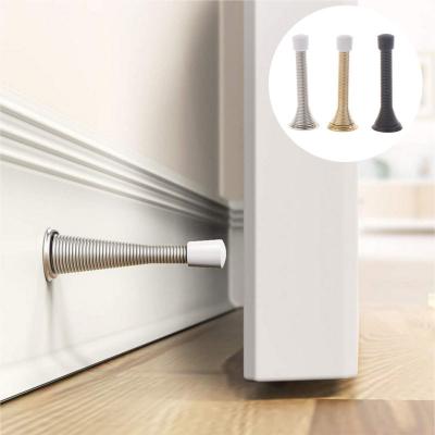 China Eclectic Heavy Duty Flexible Door Stopper Oil Rubbed Bronze Spring Door Stopper for sale