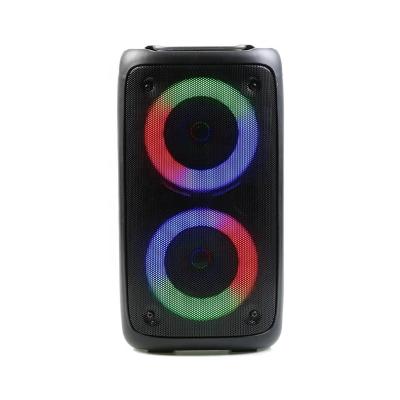 China PORTABLE LED Light Party Customized  Bass Woofer HIFI Full Range Active Karaoke DJ Big 3 Inch Blue tooth Speaker for sale