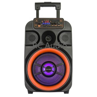 China PORTABLE New  8 inch  blue tooth speakers wireless professional speaker plus RGB LED light for sale