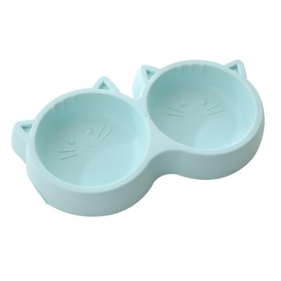 China Brand Viable Round Low Price Portable Dog Food and Water Bowl Travel Pet Bowl Eco-friendly Plastic Conductor for sale