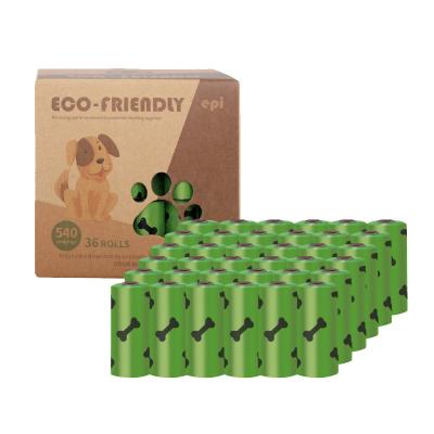 China Custom Cornstarch Stocked Based Scented Eco Friendly Compostable Biodegradable Dog Poop Bags With Handle for sale