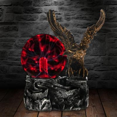 China Festival Gift Eagle Plasma Ball Desk Lamp Decorative Touch Night Light for sale