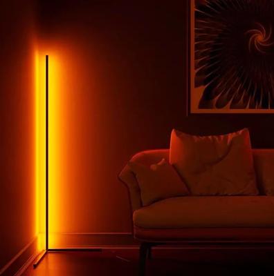 China Modern RGB Sunset Lamp with App Remote Control Rainbow Sunset Sunrise Floor Lamp Night Light for Living Room Bedroom for sale