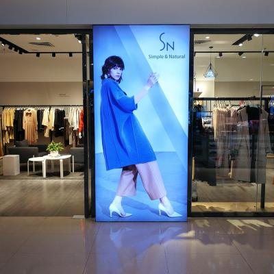 China Custom Restaurant Runway Beacon Aluminum Frame Led Frameless Fabric Lightbox Poster Frame for sale