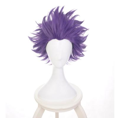 China Wholesale Short Wig Purple Color Anime Cosplay Hair Synthetic Wig for sale