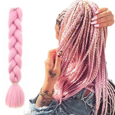 China Cheap Wholesale Box Braid Synthetic Elephant Hair Crochet Braiding Braids Twist Ombre Braiding Hair for sale