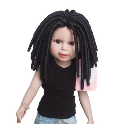 China TOY African American Afro Curly Black Doll Wigs MODELS Dreadlocks For 18