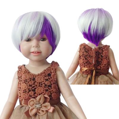 China Short Doll Accessories Short Hair Fits 18 Inch Dolls Like Our Generation My American Life Doll Wigs Outfits for sale