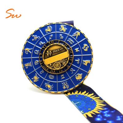 China Custom Metal Logo Souvenir of Europe 12 Constellations Award Medal for sale