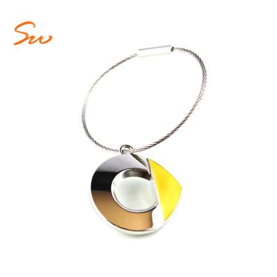 China New design& Custom Round OEM Design Metal Coin Holder Hotel Keychains Round Keychains Llaveros for sale