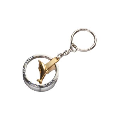 China New design& OEM Design Custom Printing Epoxy 3D Spinning Spinning Key Chain for sale