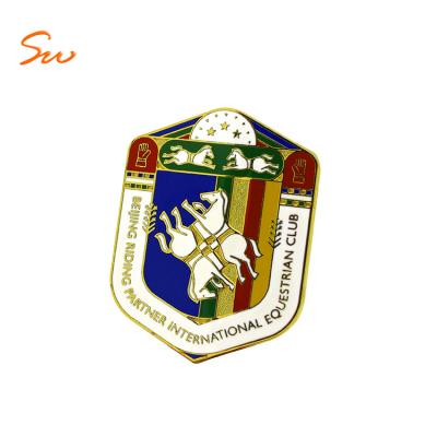 China Bulk Europe Badge Mini Soccer Brand Steel Diy Maker Print Coil Backpack Blank Gold Neck Pin Zinc Alloy Logo Swimming Logo Soccer for sale