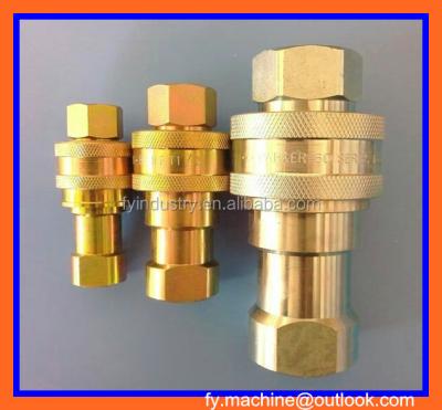 China Carbon Steel / Brass Stainless Steel ISO / 7241 B Series General Purpose Brass Push-to-Connect Quick To Connect Fluid Coupler for sale