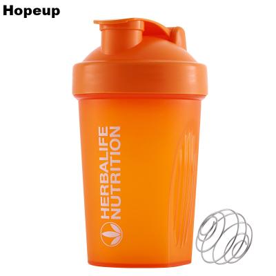 China HOPEUP customized new logo custom water bottle design with 400ML shaker bottle for sale