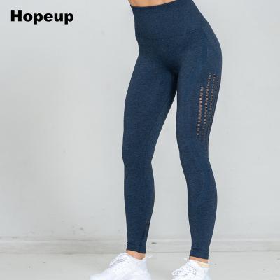 China HOPEUP Breathable Wholesale Seamless Yoga Set Custom Tummy Control Gaiters for sale