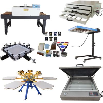 China Garment Shops 6 Colors Silk Screen Printing Kit With Full Consumables Bundle for sale