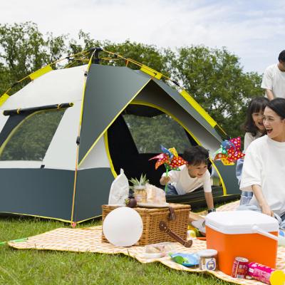 China Extended type tent outdoor camping thickened outdoor portable automatic open camp equipment spring villa luxury indoor rain for sale