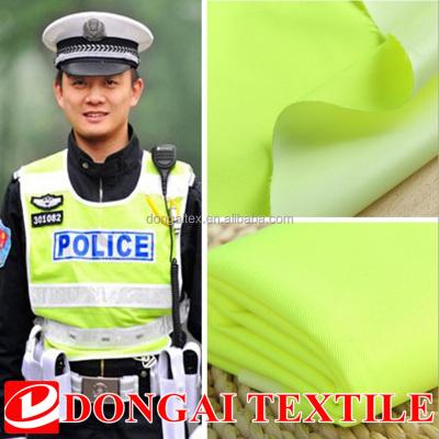 China 100% Polyester Waterproof Fluorescent Police Uniform Fabric for sale