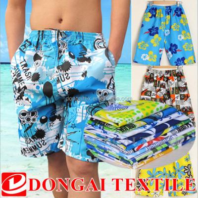 China Breathable 100% Polyester Velvet Printing Fabric For Swim Shorts for sale