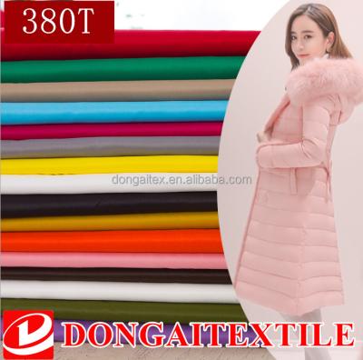 China Downproof 380t Nylon Taffeta Fabric For Down Jacket Fabric for sale