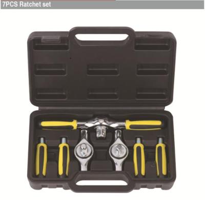 China 7PC Manufacture Durable Wholesale Ratchet Wrench Combination Tool Kit Machine Repair Household Combination Tool for sale