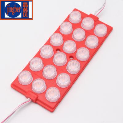 China INGAN 18leds 13660 smd 3030 9w led module aluminum board for light box led injection module with lens waterproof backlight DC12V 24v for sale