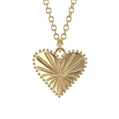 China Gemnice FASHIONABLE Jewelry Hot Selling Silver Coin Heart Pendant Necklace Women for sale