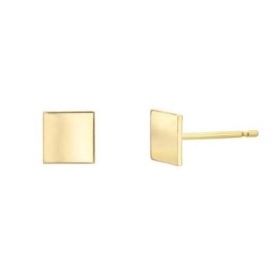 China FASHIONABLE Jewelry Surgical Tiny Stud 316L Stainless Steel Women Square Earrings for sale