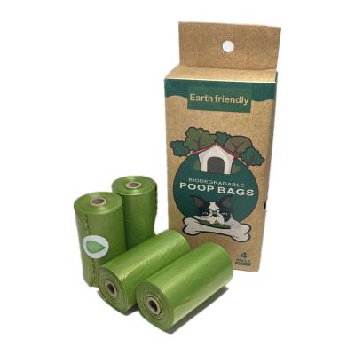 China Pla Sustainable 100% Biodegradable Pet Poop Bags Heat Seal Pet Cleaning And Grooming Products Customized Size Customized Color For Dog Waste for sale