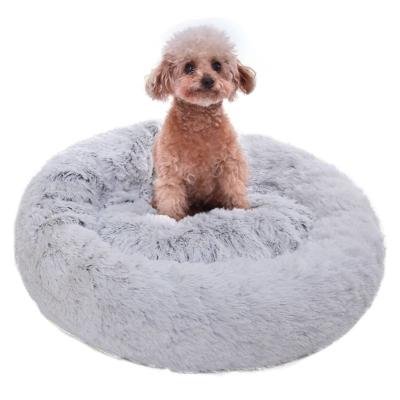 China Breathable Custom Made Luxury Wholesale Pet Beds Round High Level Pet Bed Round Dog Bed for sale