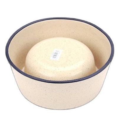 China Viable Pet Supplies Non-Slip Pet Bowl Dog Cat Food Bowl Protection Different Size Bamboo Fiber Bowl for sale