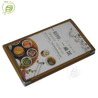 China High quality cheap hot sale hotel clear plastic menu covers, PVC menu covers, menu covers for sale