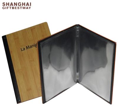 China Restaurant serving chafing dish new style restaurant menu cover restaurant menu wooden sign for sale