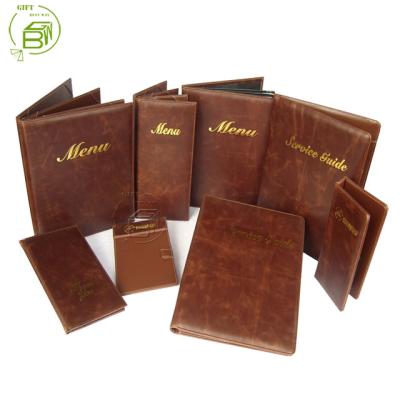 China Hotel PU Service Directory And Hotel Products High Quality Leather Menu for sale