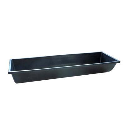 China Animal Husbandry Equipment 1m Length Goat Feed Bowl Sheep Supplier, Goat Feed Bowl, Black Plastic Feed Bowl For Sheep for sale