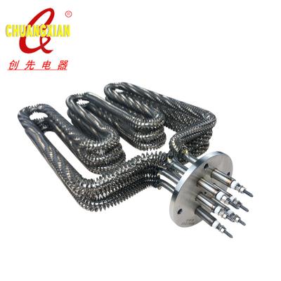 China Hotels TZCX Stainless Steel Air Heater Popular Brand Customized High Quality Finned Heating Element for sale