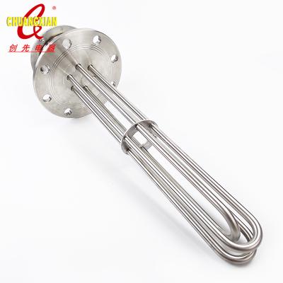 China Stainless/Red Copper (or Customized) TZCX Popular Brand Stainless Steel Air Heater/Electric Tubular Heating Element With Flange for sale