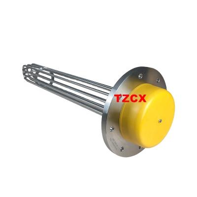 China TZCX Manufacturer Energy Saving Direct Electric Stainless Steel Tubular Immersion Heater With Thermostat Heating Element for sale