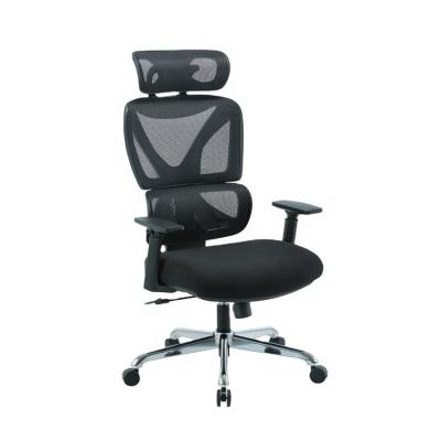 China Adjustable& EU New Design Hot Selling Rotating Office Adjustable Chair Black Ergonomic Chair for sale