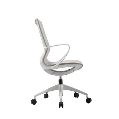 China Adjustable& EU Hot Sale New Modern Comfortable Fixed Armrest Mesh Swivel Office Rotation Chair for sale