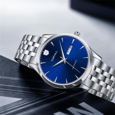 China Wholesale Custom 316L Stainless Steel Simple Logo Luxury 5Bar Waterproof Men's Automatic Movement Mechanical Watch For Men for sale