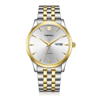 China Wholesale Custom 316L Stainless Steel Simple Logo Luxury 5Bar Waterproof Men's Automatic Movement Mechanical Watch For Men for sale