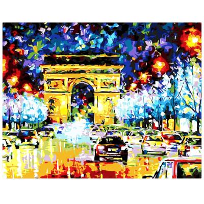 China Modern Acrylic Digital Painting DIY Painting Kit for Adult Children Crowd Street Artist Home Decoration for sale