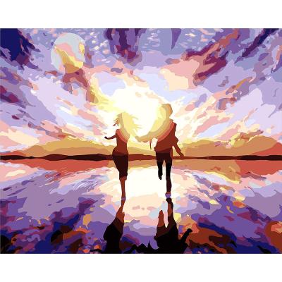 China Abstract Children's Digital Kit Painting Custom DIY Canvas Wall Art Oil Painting for sale